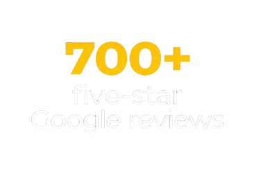 700+ five-star Google reviews